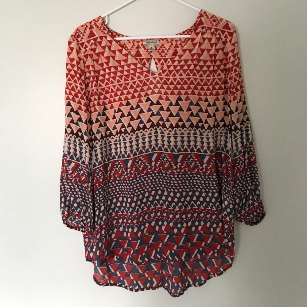 Lucky Brand quarter sleeve top