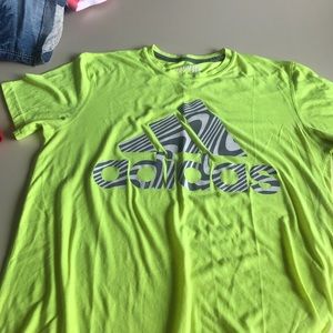 Neon Yellow Adidas Ultimate tee shirt