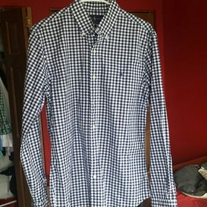 Ralph Lauren Slim Fit Shirt Blue Gingham