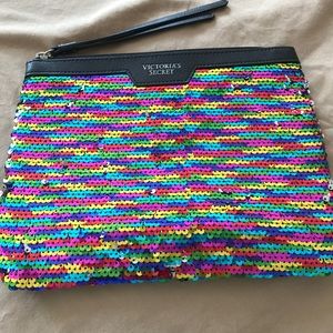 Multi-Color Sequined Victoria's Secret Clutch