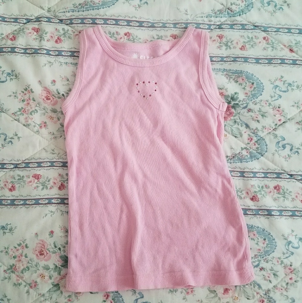 sweetheart pink tanktop crop top