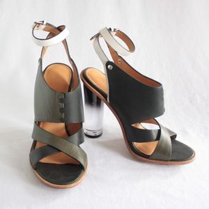 LAMB color block heels