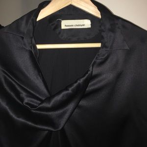 HUSSEIN CHALAYAN Barneys Black Poet Blouse 44