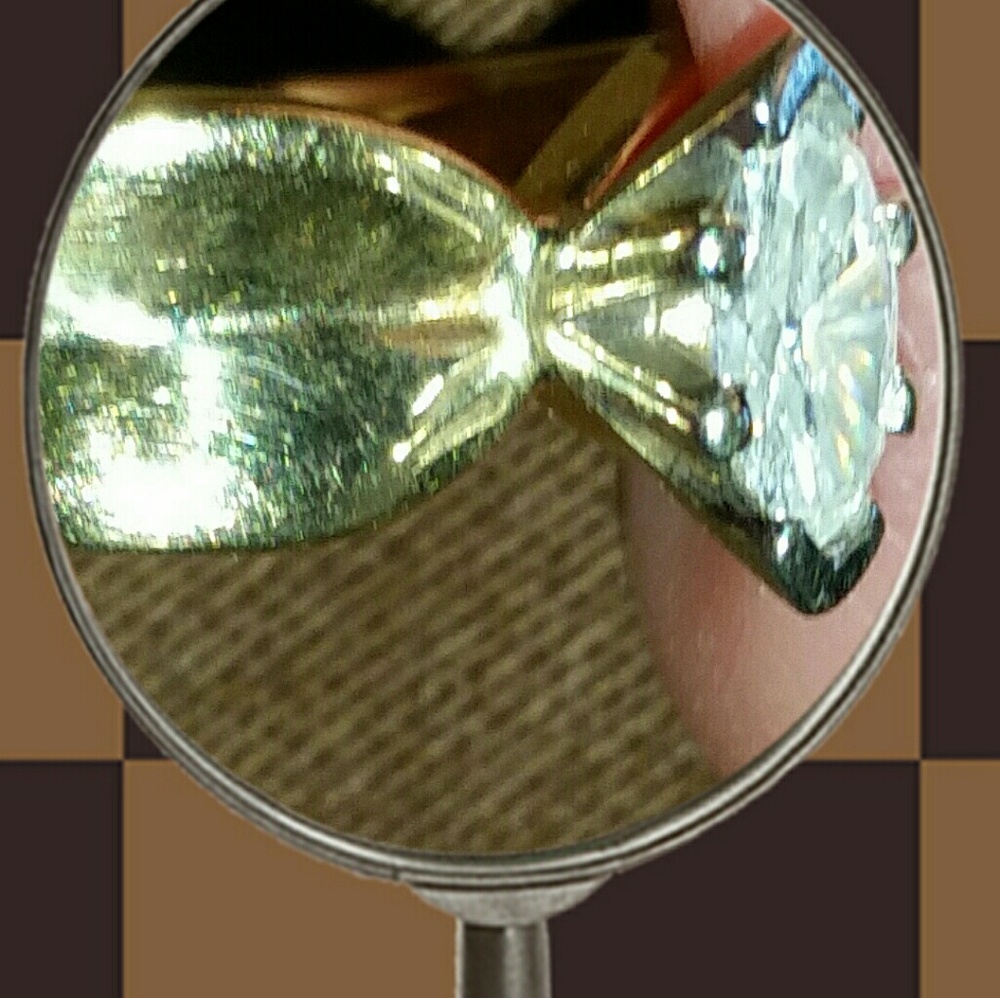 Solid 14k Y.G. Engagement Ring. ***VINTAGE Real Diamond not fake or CZ