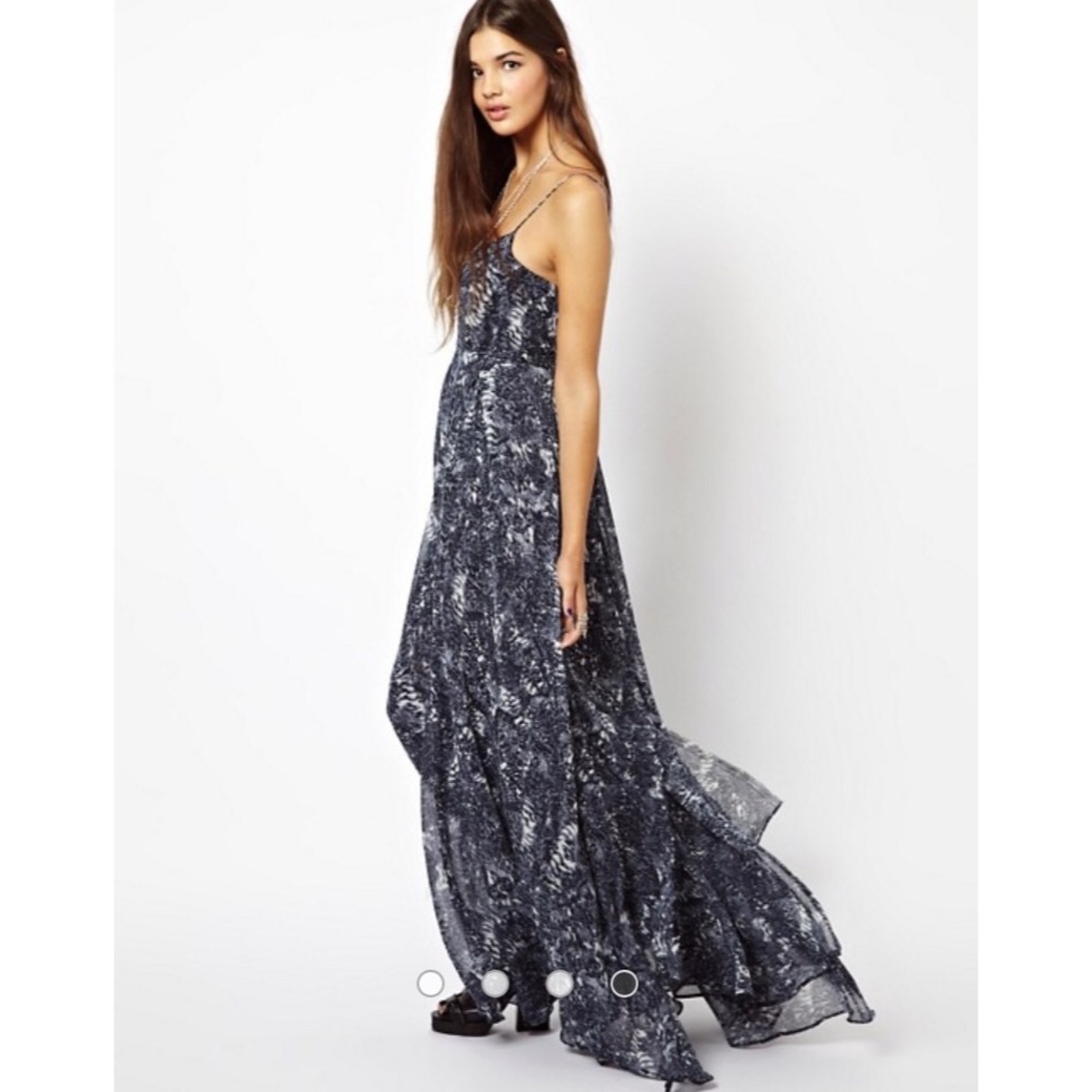 Religion Spell Maxi Dress With Prey Print Gown