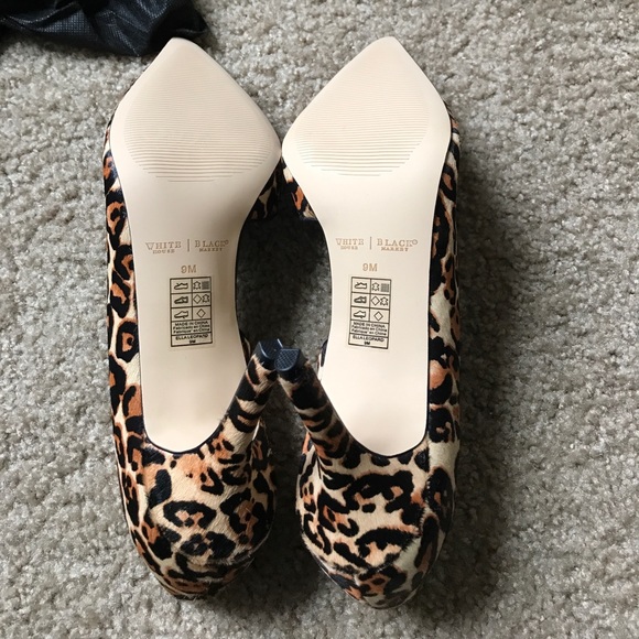 Leopard Print WHBM Heels - Picture 4 of 4