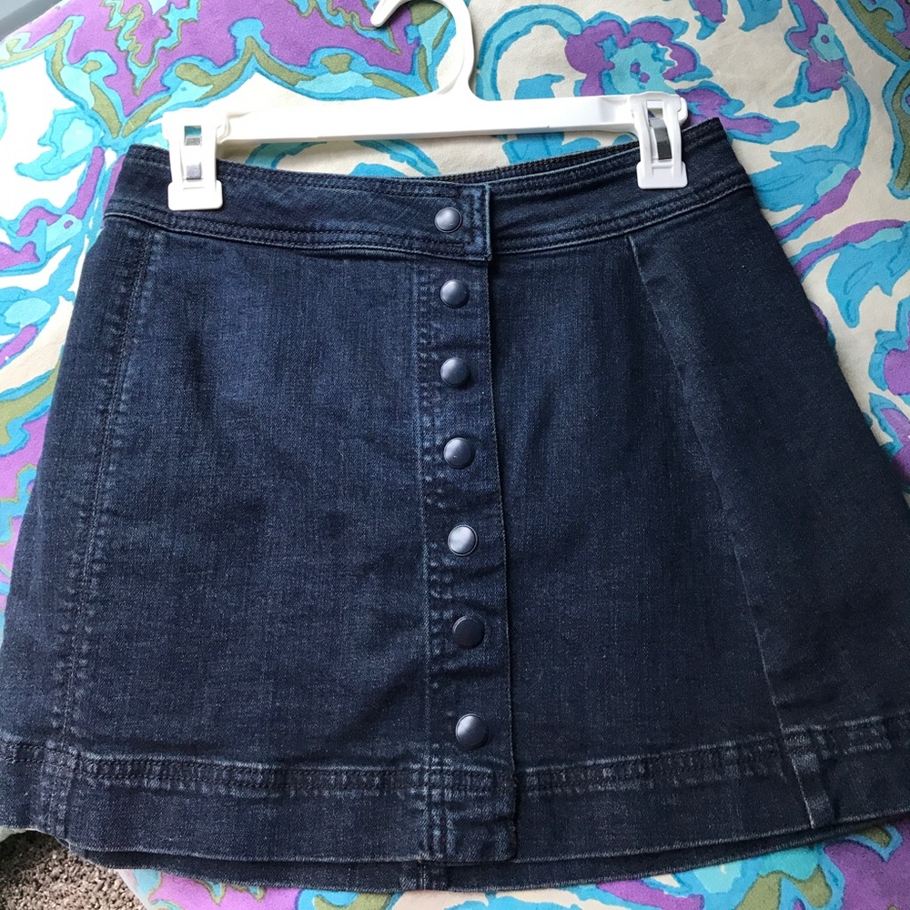 Free people skirt dark denim size 2