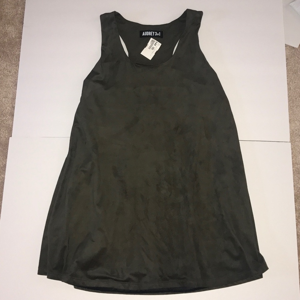 Green Suede Dress/tank