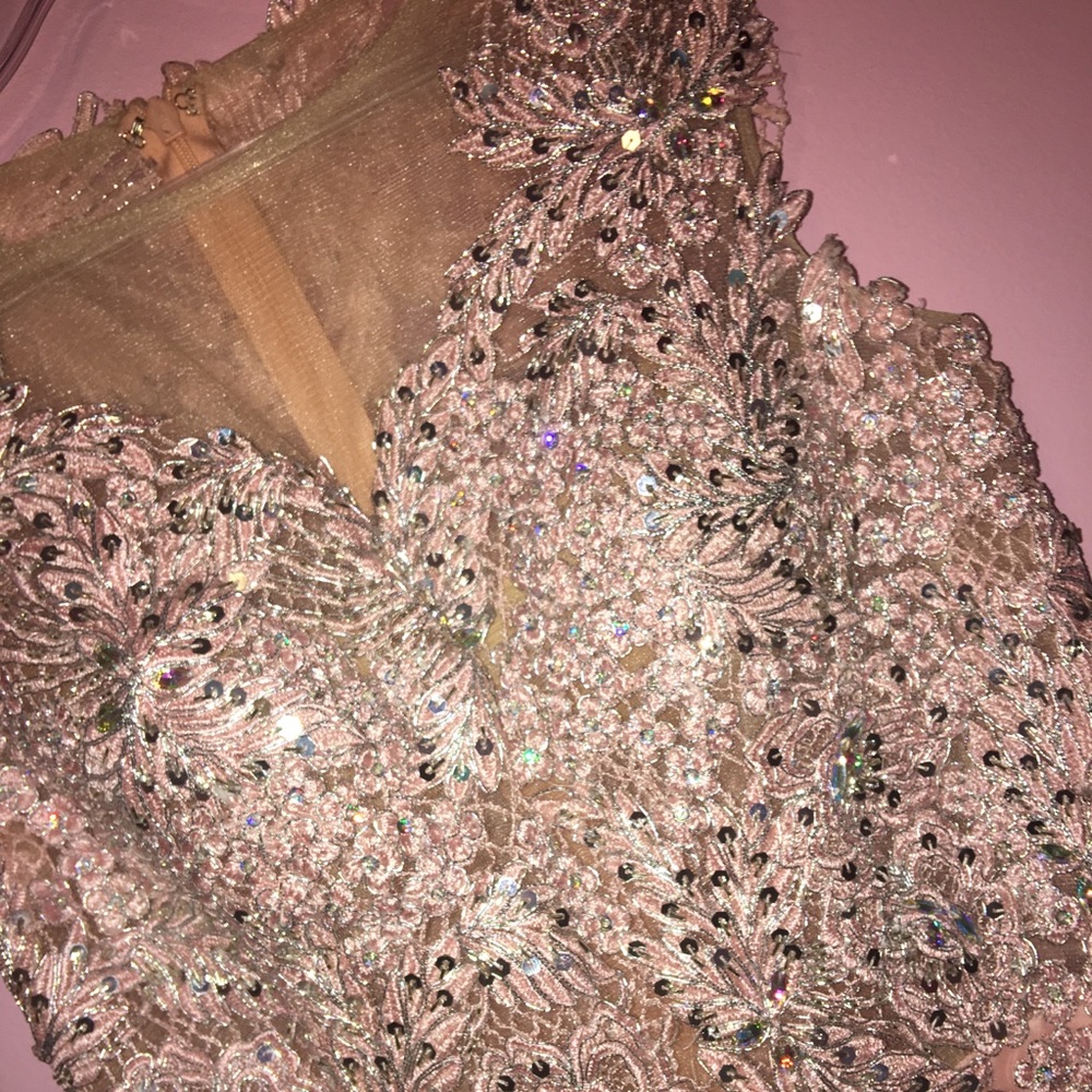 Gorgeous pink blush chiffon dress