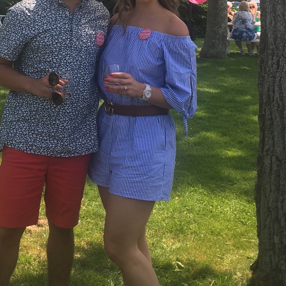 Lord and Taylor striped romper