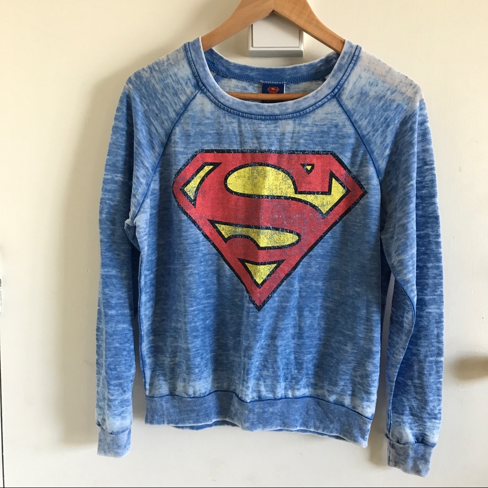 Superman Crew Neck Pull Over Sweater (NWOT)
