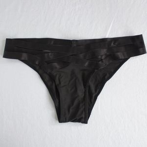 VS black strappy panties