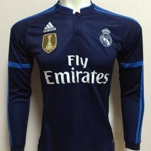 Real Madrid blue jersey long sleeve