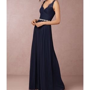 Anthropolgie BHLDN Fleur dress with broach size 0