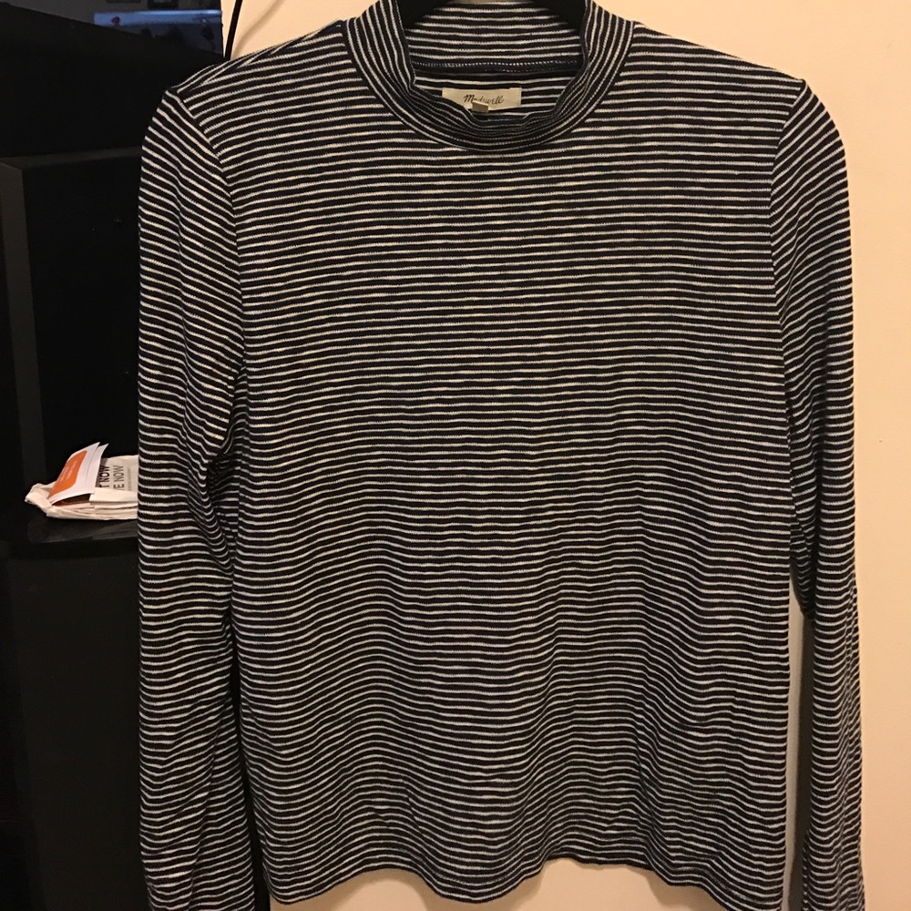 Madewell mock neck shirt