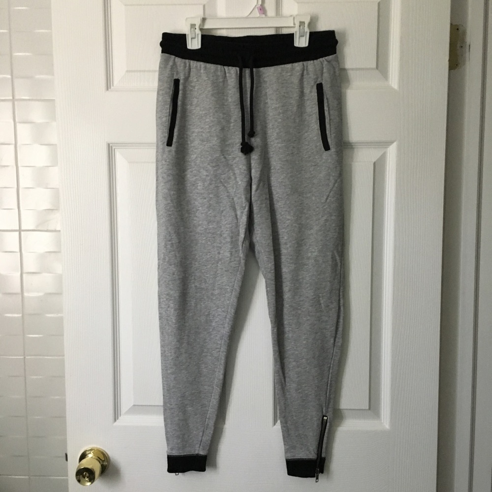 H&M gray and black jogger pants
