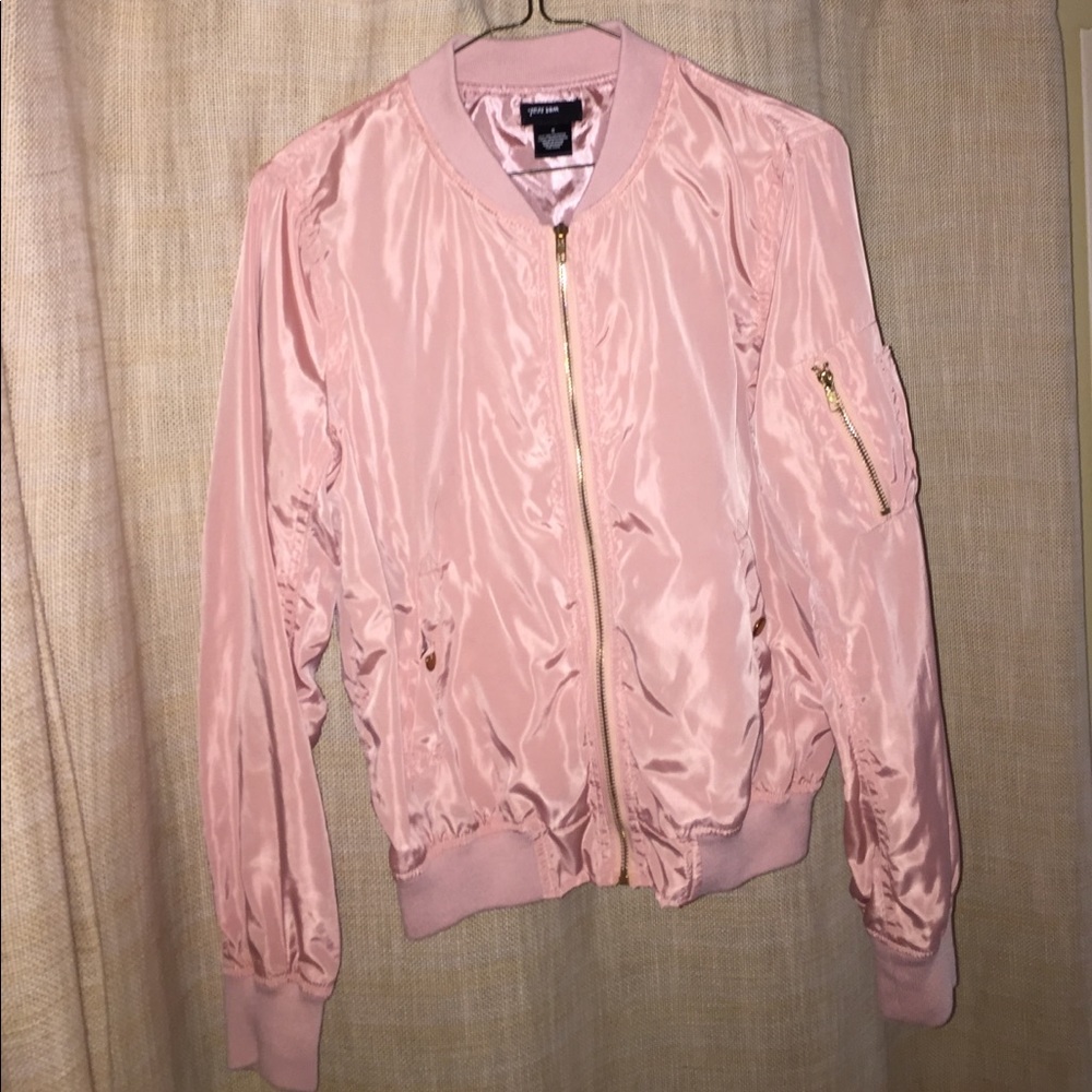 Wet Seal pink bomber jacket