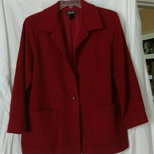 Burgundy blazer