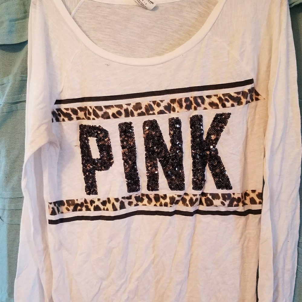 Pink long sleeved shirt