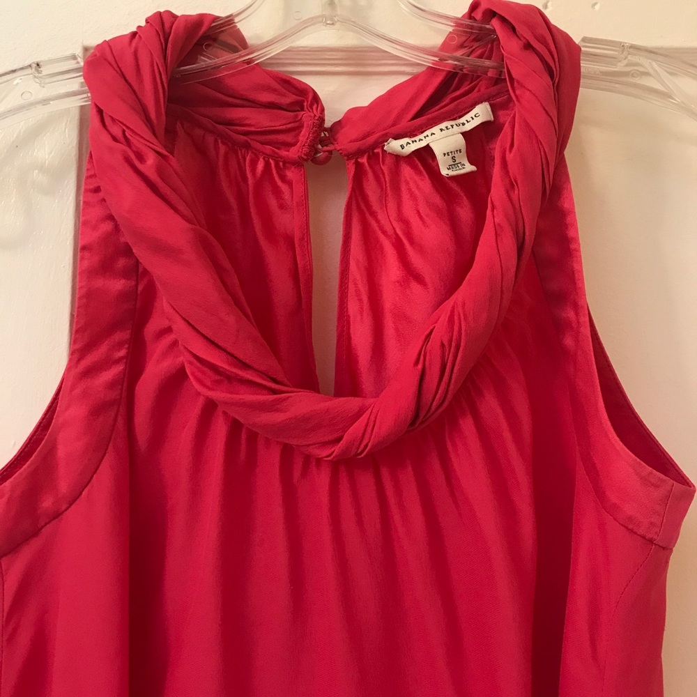{Banana Republic} pink silk tank blouse S like new