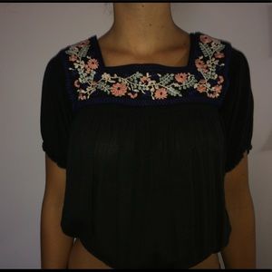 American Eagle floral blouse
