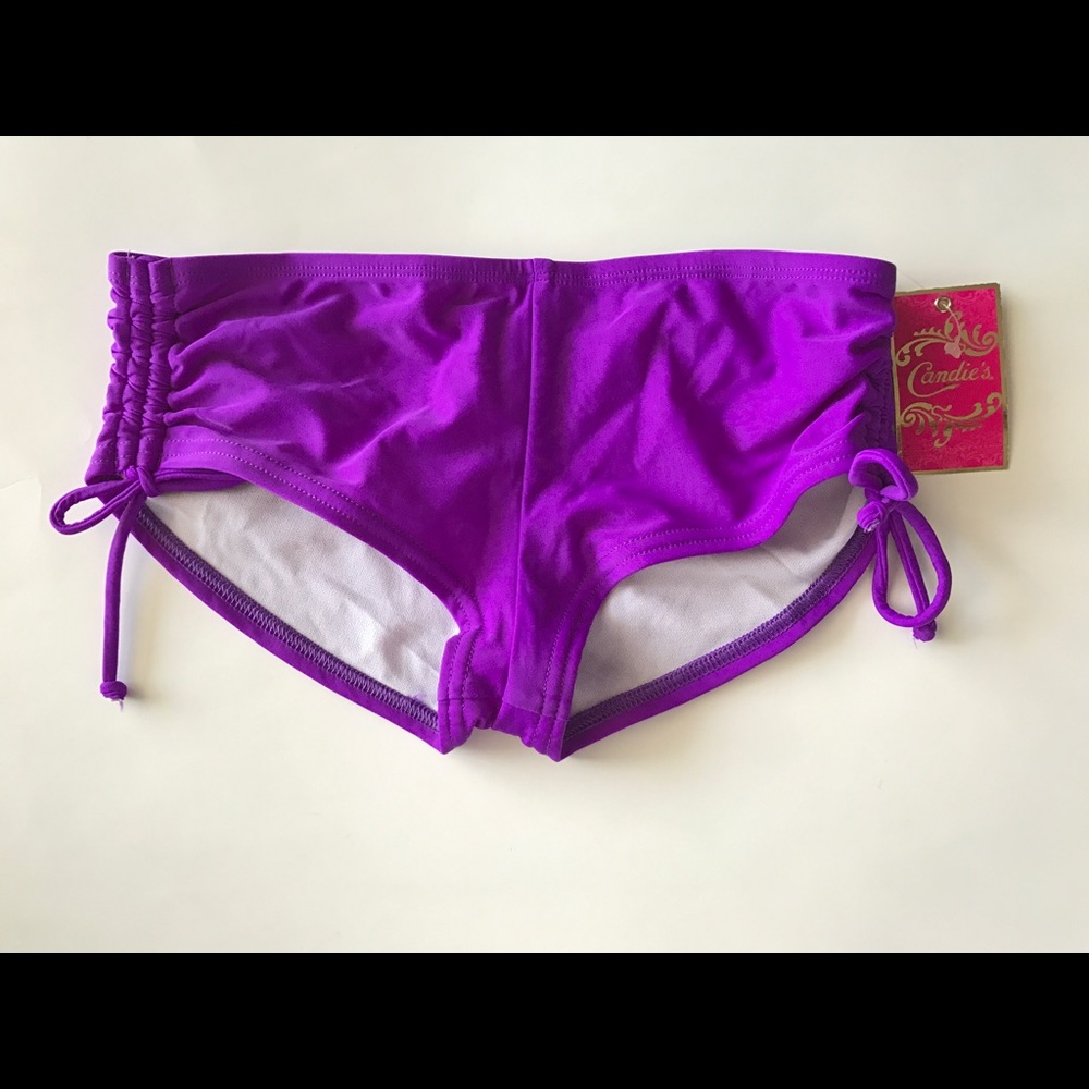 Candies purple bikini bottoms sz XS