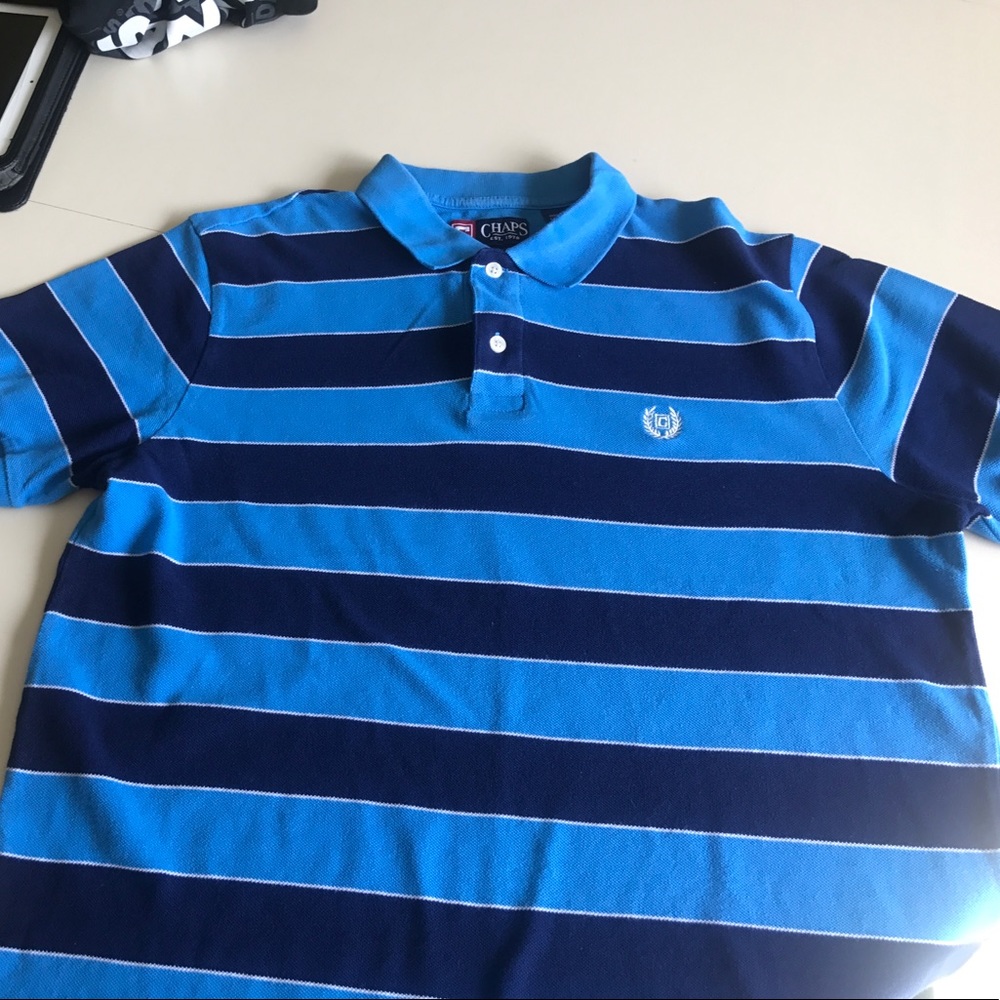 Navy and blue Chaps polo