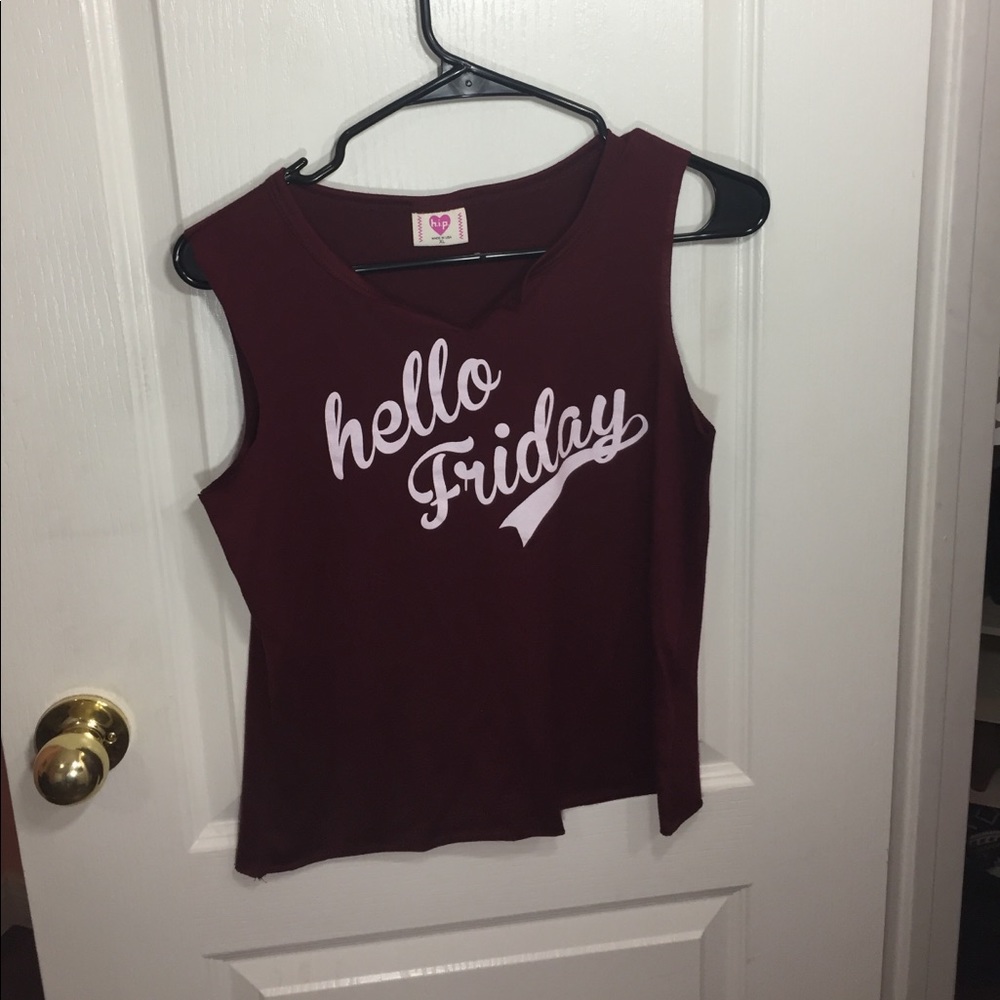 Burgundy Tank top
