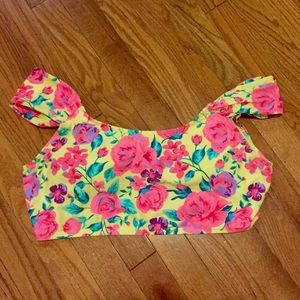 Off the shoulder bikini top