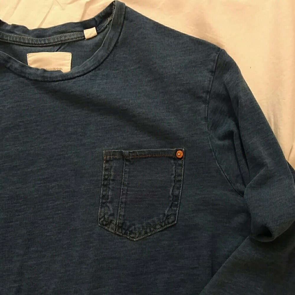 Long sleeve pocket tee Paper Denim & Cloth