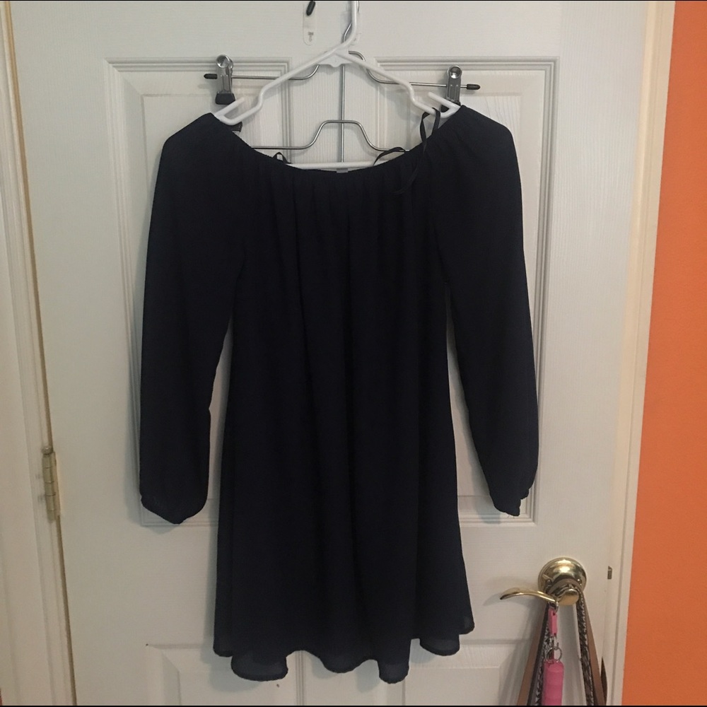 Off the shoulder swing dress