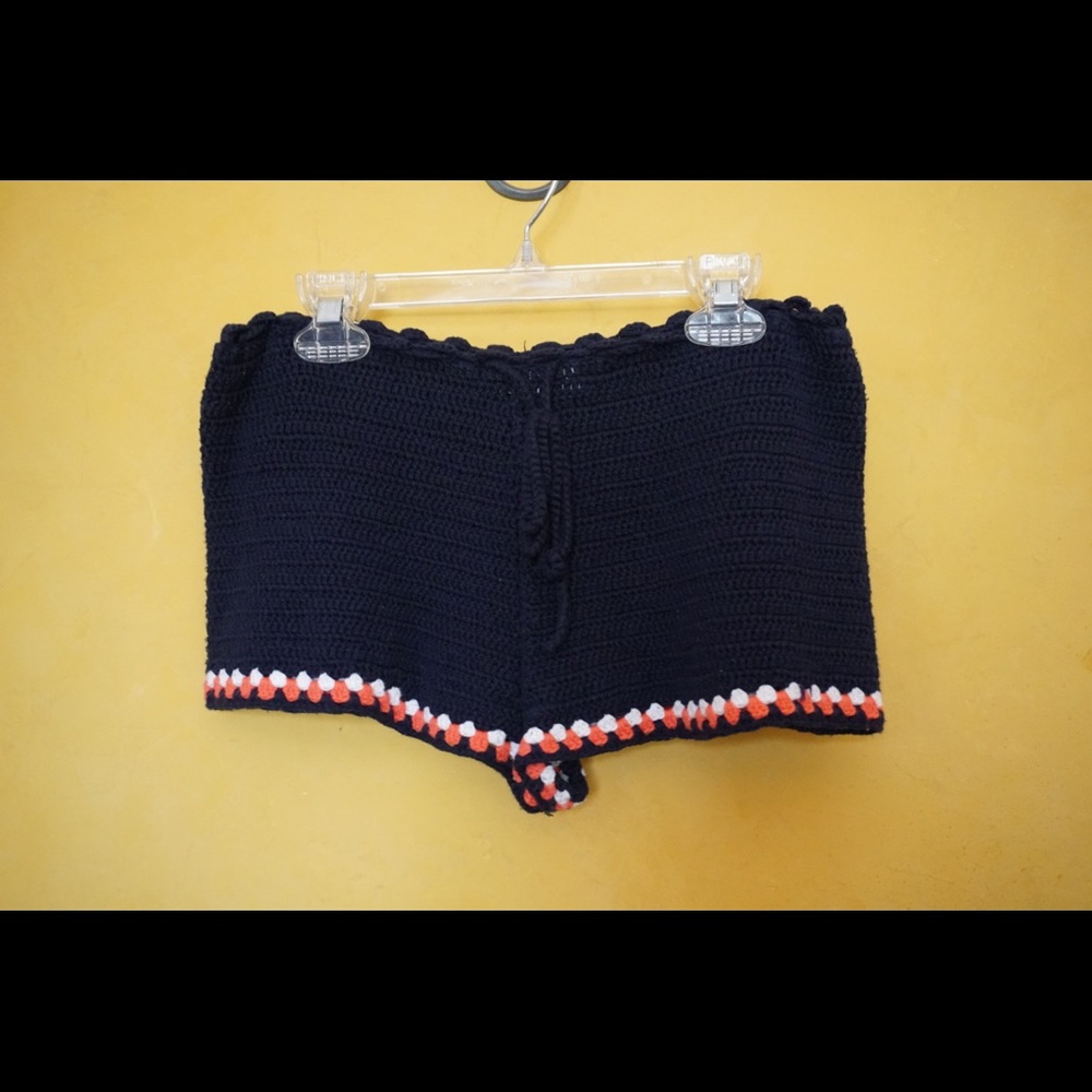 Navy Knit Shorts