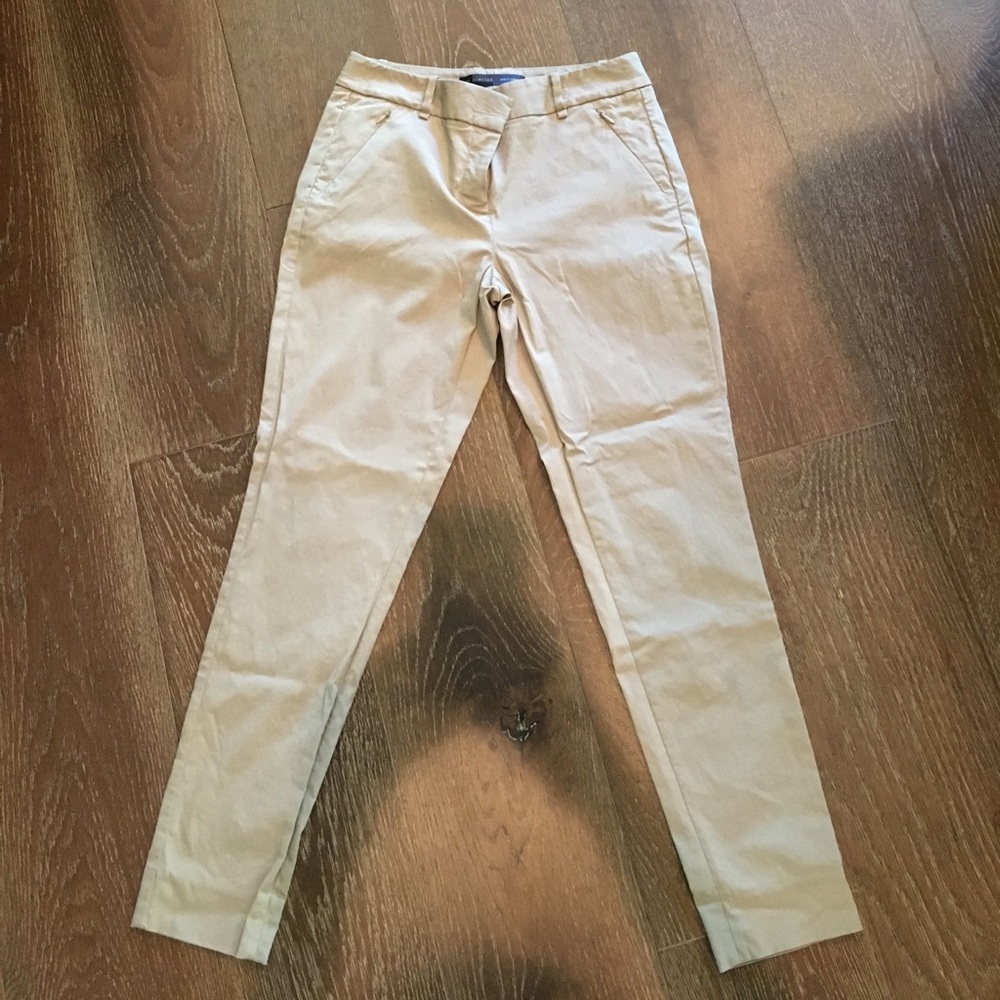 The Limited size 2 khaki ankle pants exact stretch