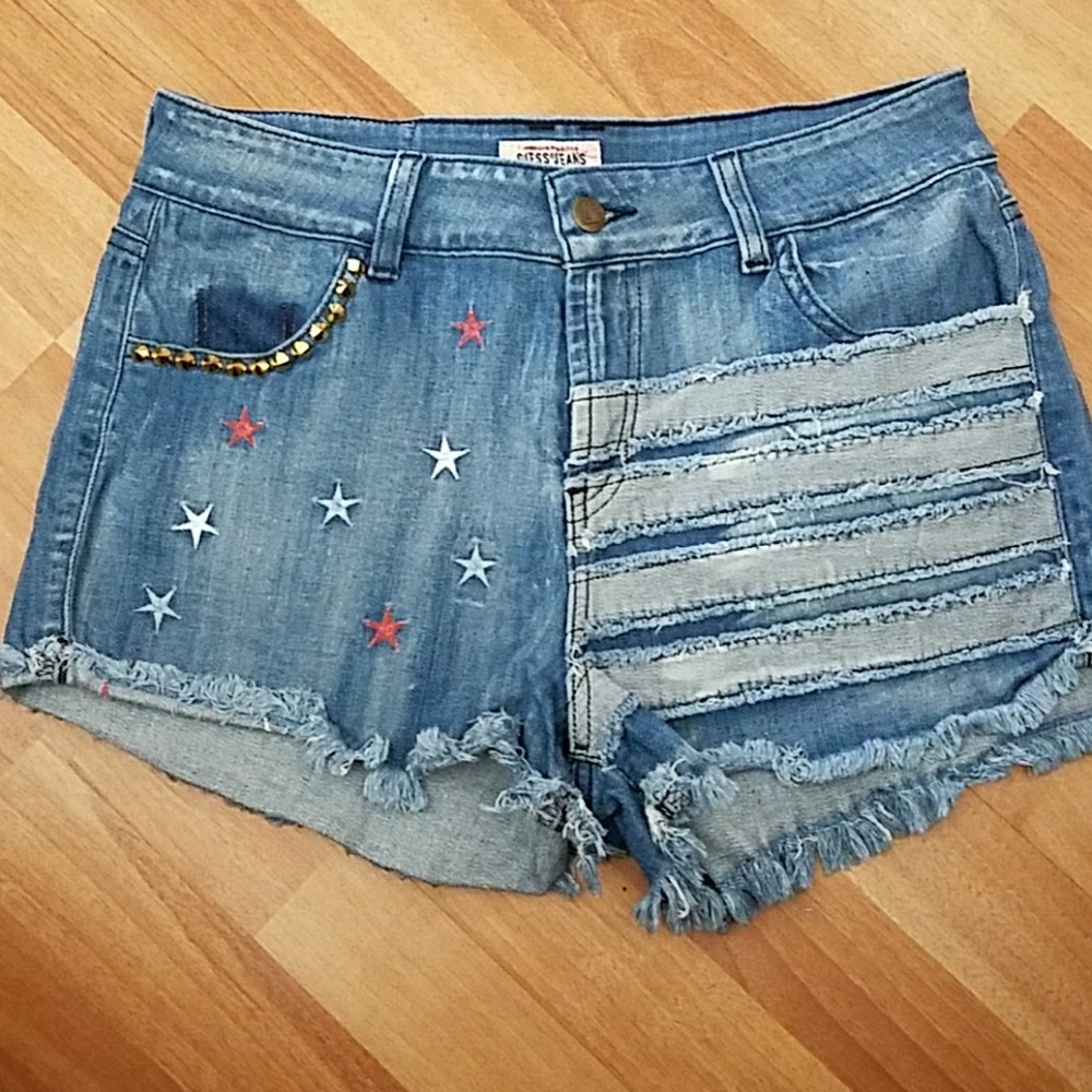 4th july Guess Jean shorts