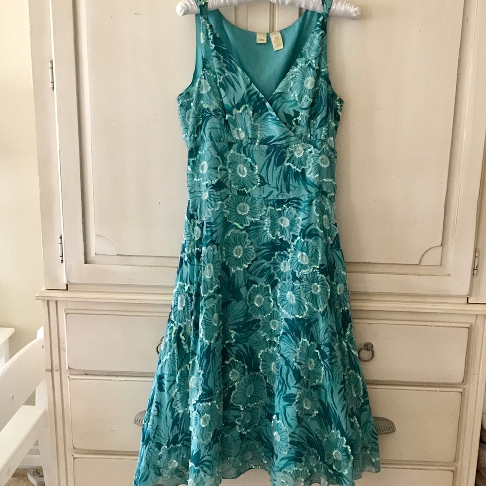 Anthropologie Lithe Silk Dress