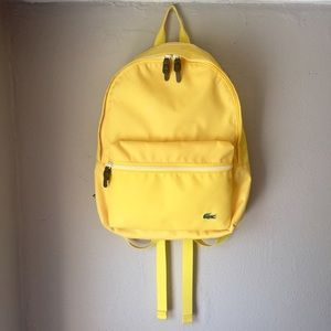 Lacoste Yellow Backpack