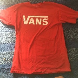 Red Vans t shirt