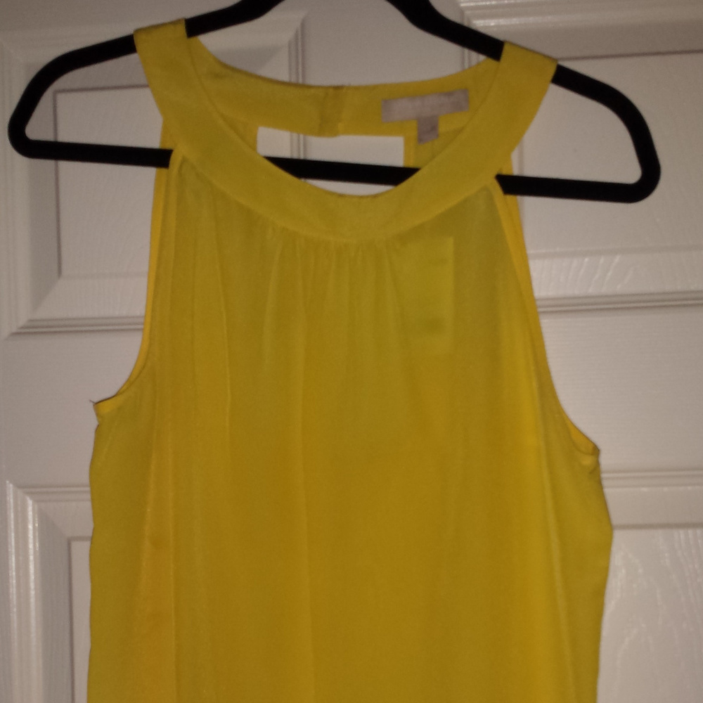 BR 100% Silk Top with Cutout Detail in Rear