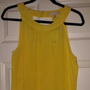 BR 100% Silk Top with Cutout Detail in Rear