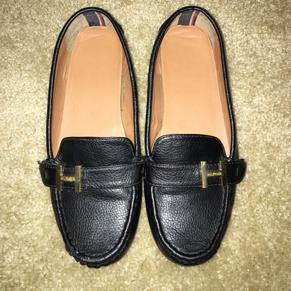 Tommy Hilfiger black loafers
