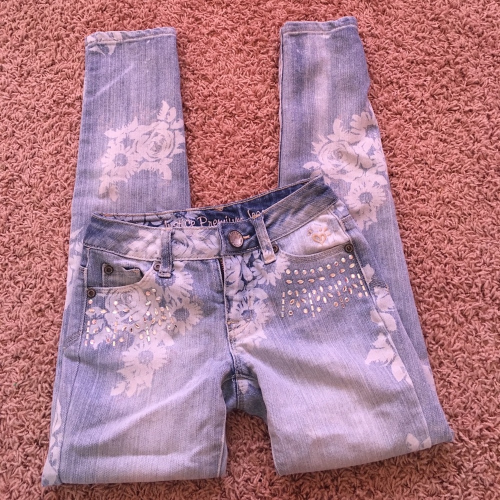 Justice Premium blue jeans size 8S perfect