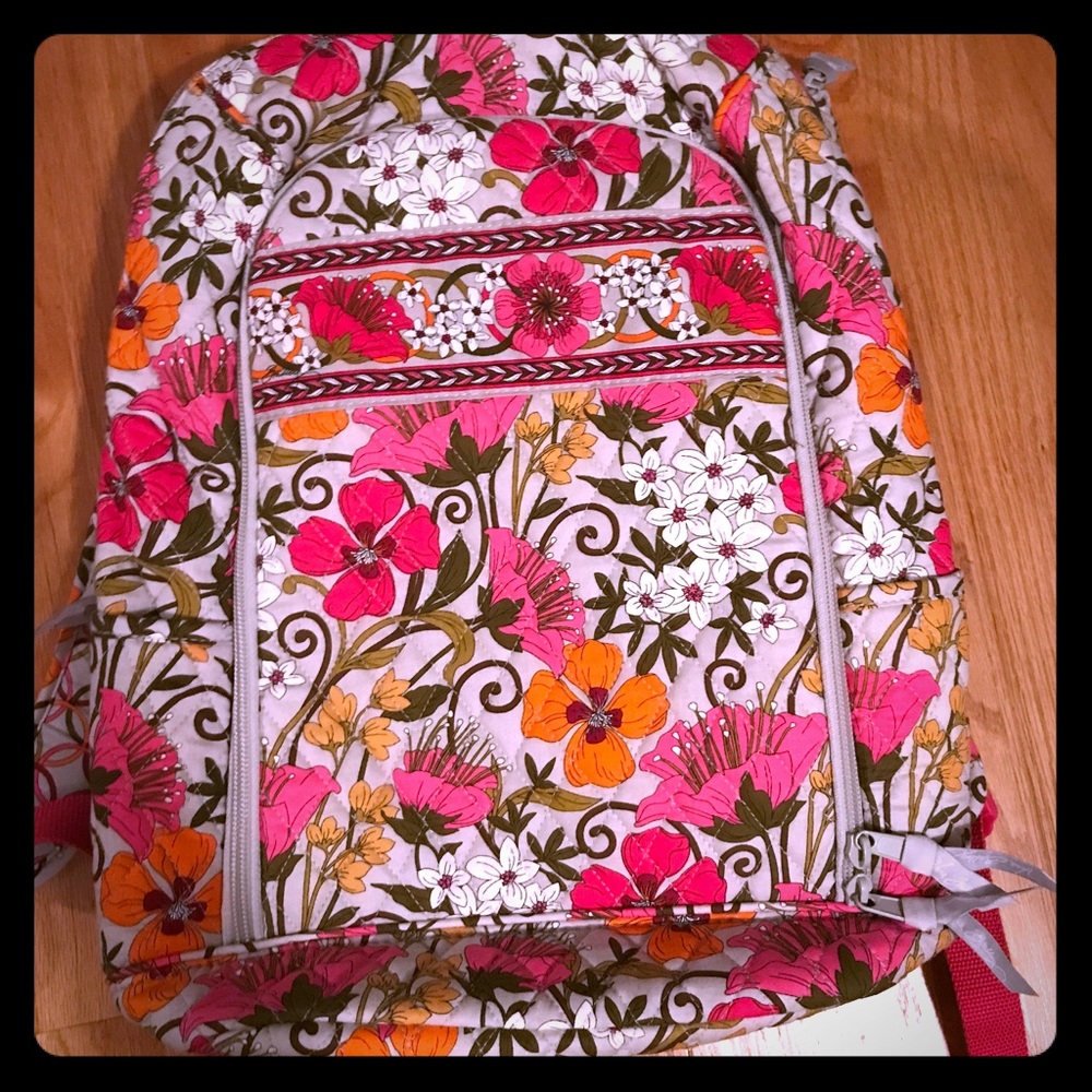Vera Bradley Tech Laptop Backpack Tea Garden