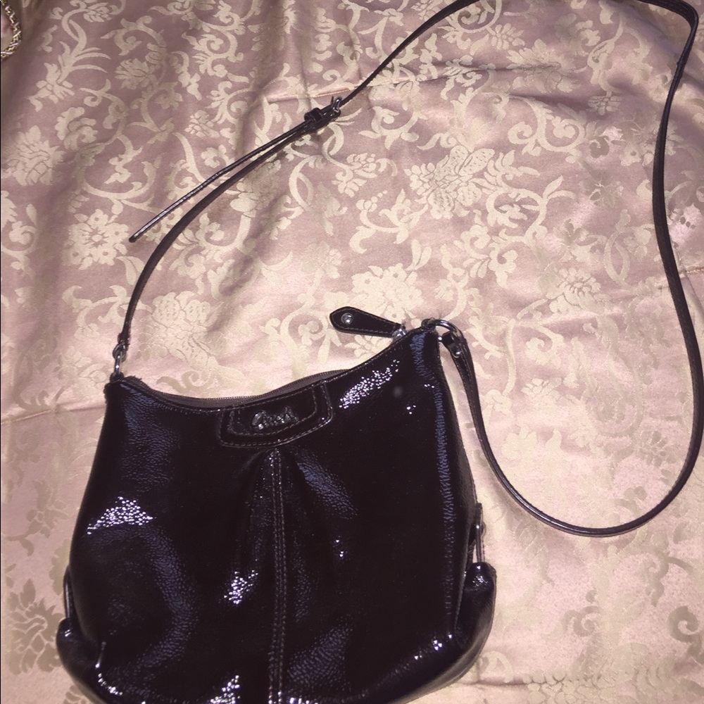 Coach dark brown crossbody