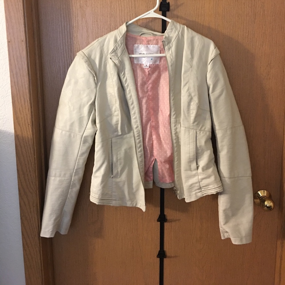 Faux Tan Leather Jacket