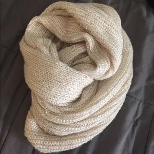 Cream Sequin Scarf
