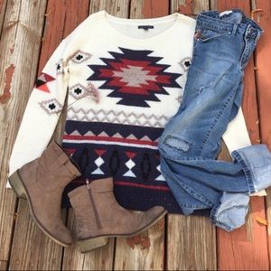 ON HOLD AEO Aztec Print Sweater