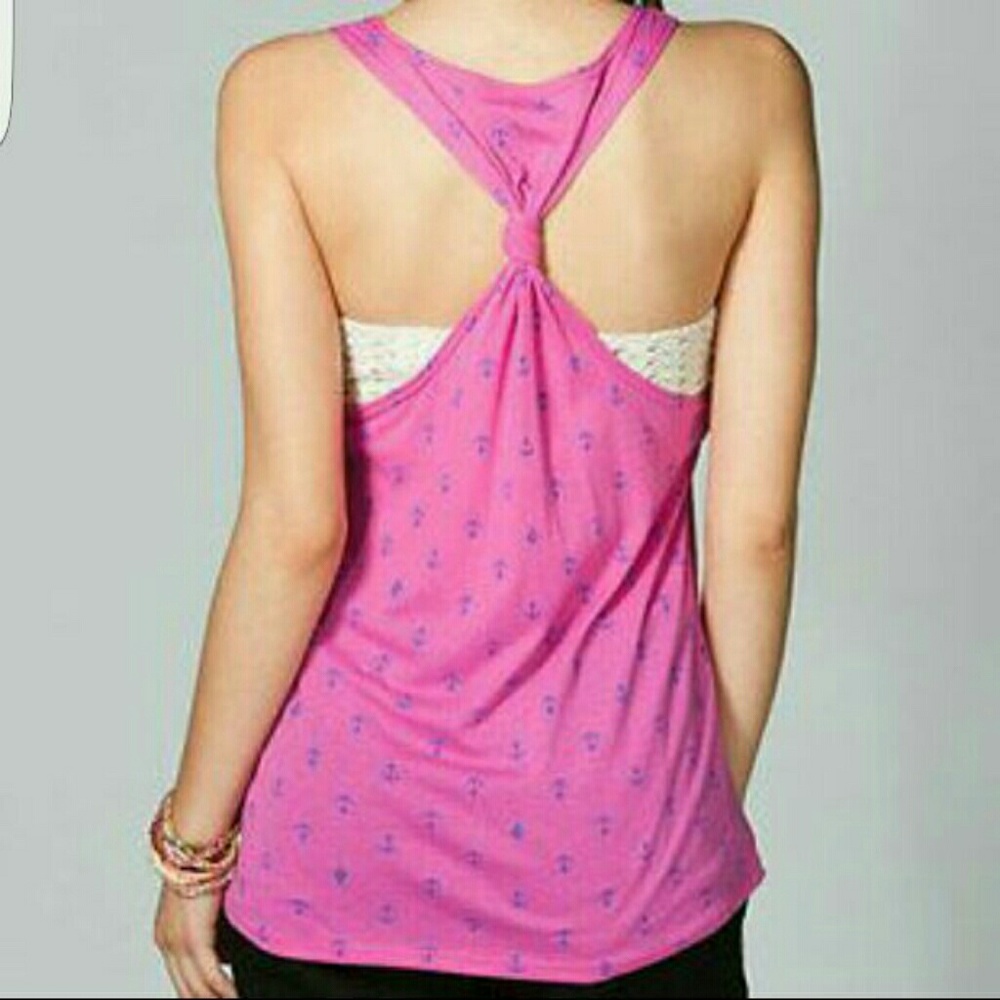 NWT Volcom anchor racerback tank top tee shirt - Picture 2 of 3