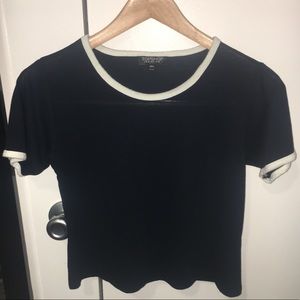 Navy Crop Top