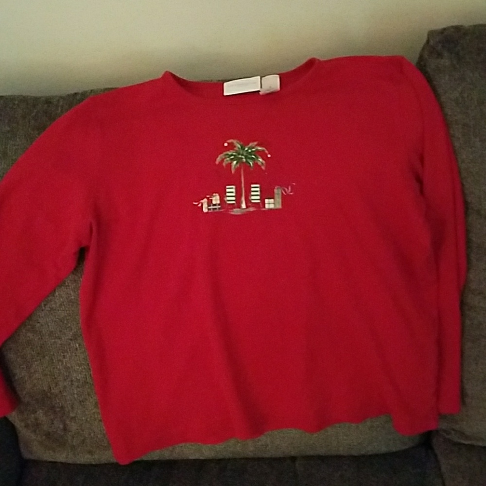 Long Sleeve Tropical Christmas