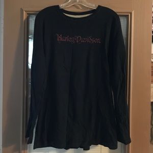 Harley Davidson Long Sleeve Shirt w/ Skull On back